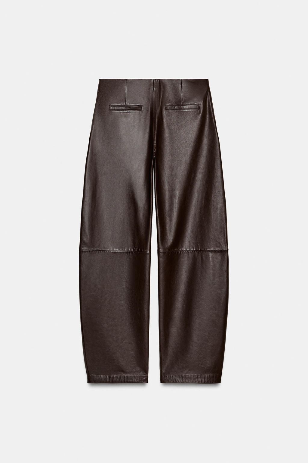 100% LEATHER BALLOON TROUSERS ZW COLLECTION - Zara фото 12