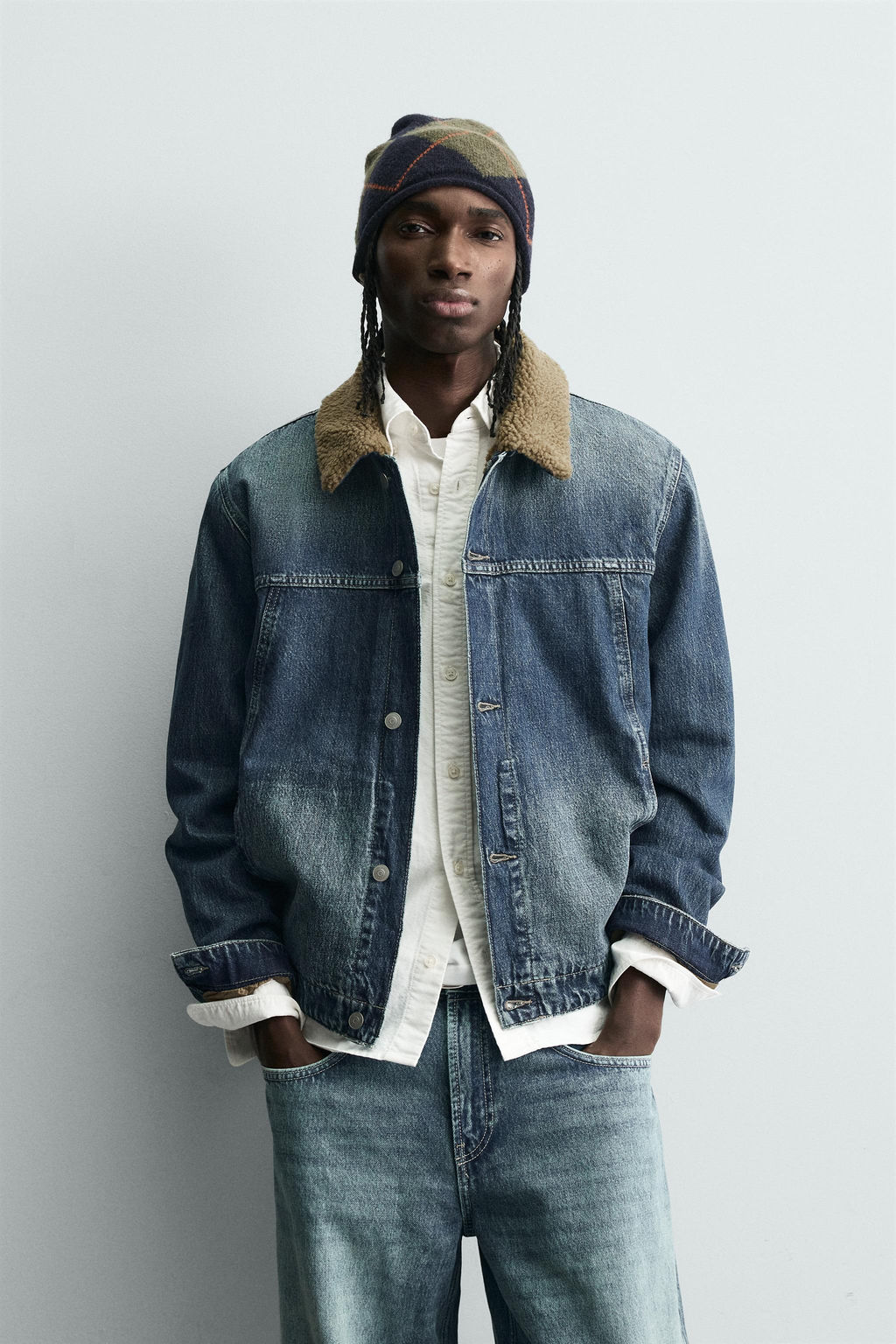 DOUBLE-FACED DENIM JACKET - Zara фото 2