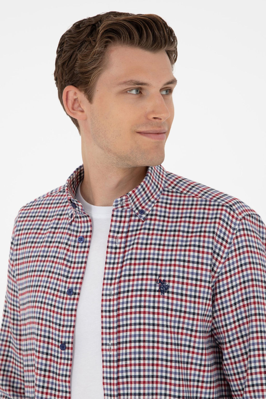 Мужская рубашка Saks с длинным рукавом Неожиданная скидка в корзине - U.s. polo assn фото 2