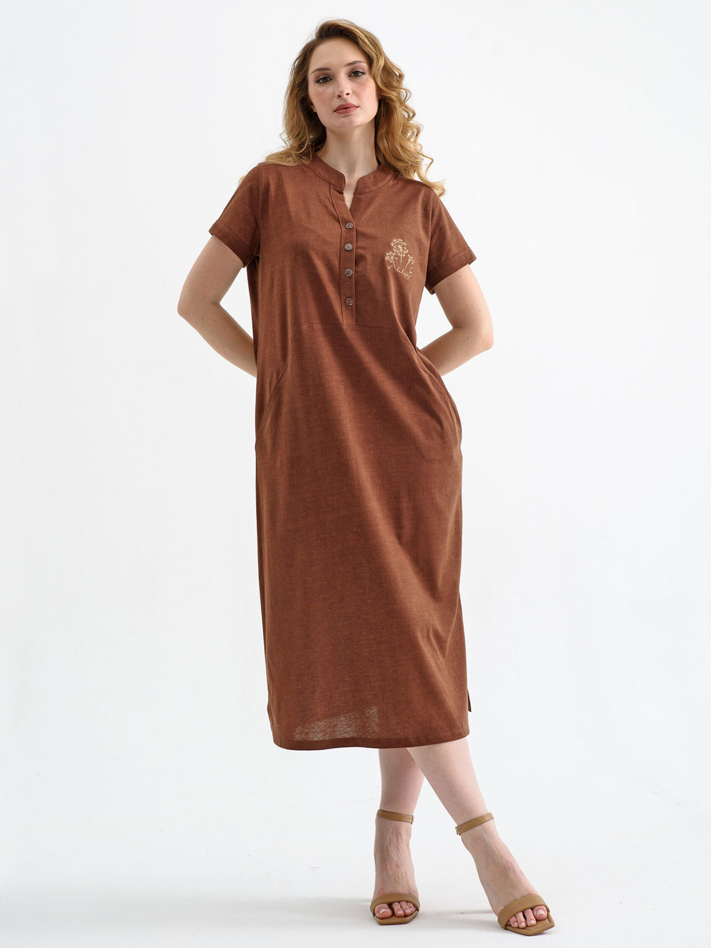 Платье  Лён Хлопок 100% - Оптима фото 4