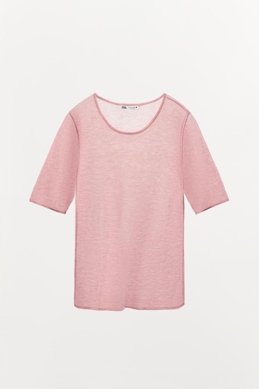 100% WOOL T-SHIRT - Zara фото 8
