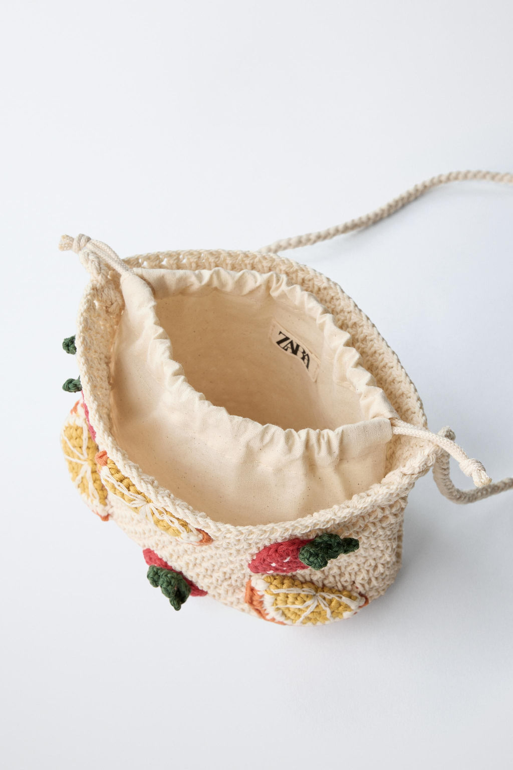 FRUIT CROCHET CROSSBODY BAG - Zara фото 4