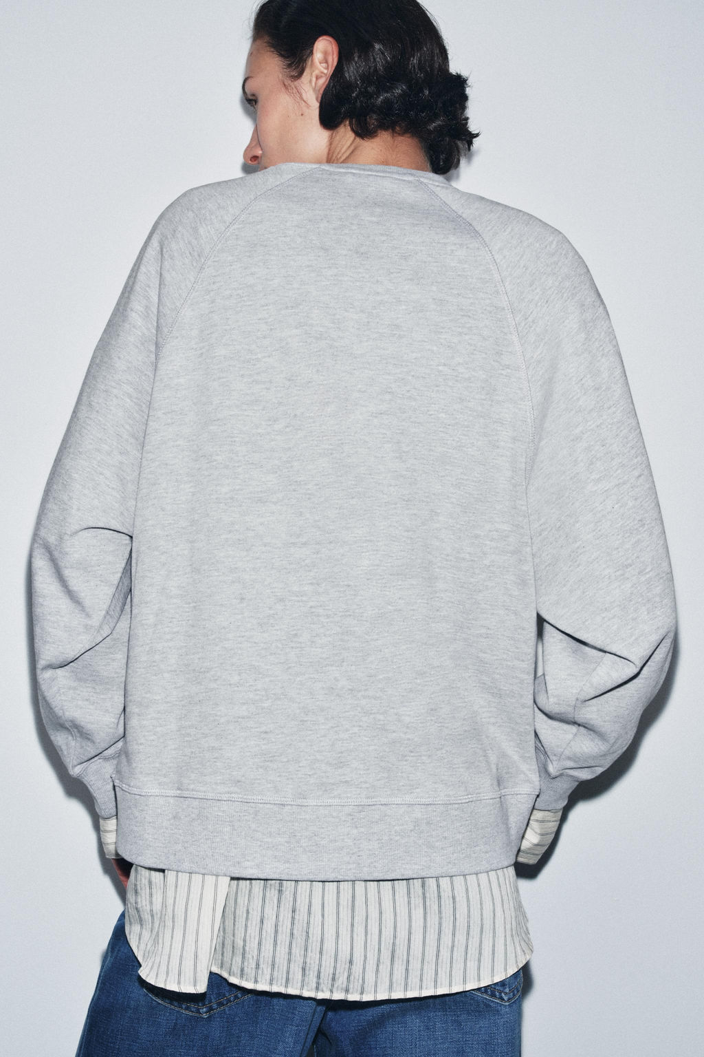 OVERSIZE LONG SLEEVE T-SHIRT - Zara фото 5