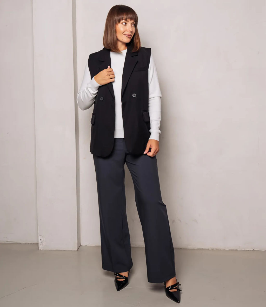 Жилет #КТ20630, чёрный