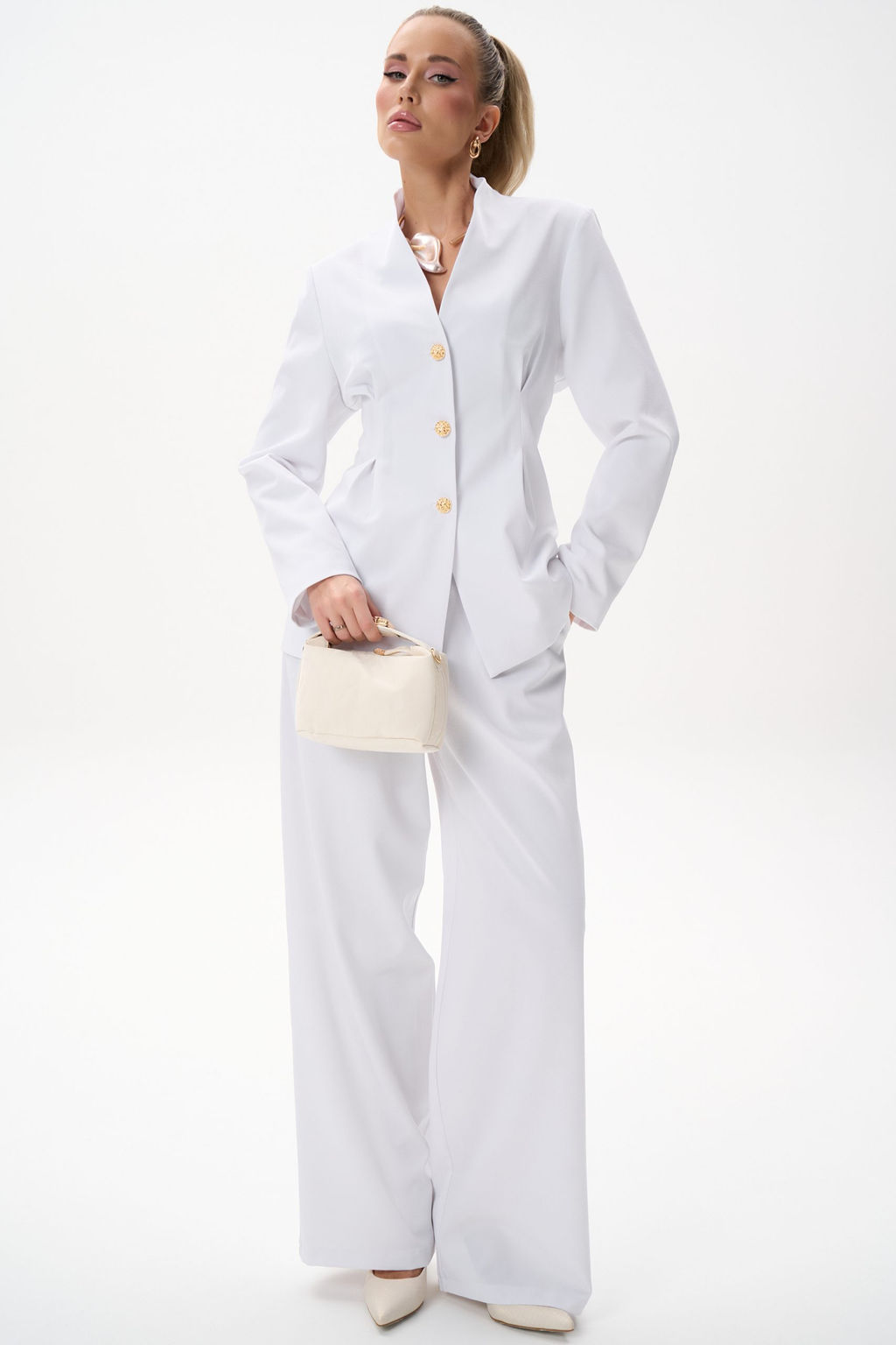 Брюки Лоис (белый) - Эльза фото 14