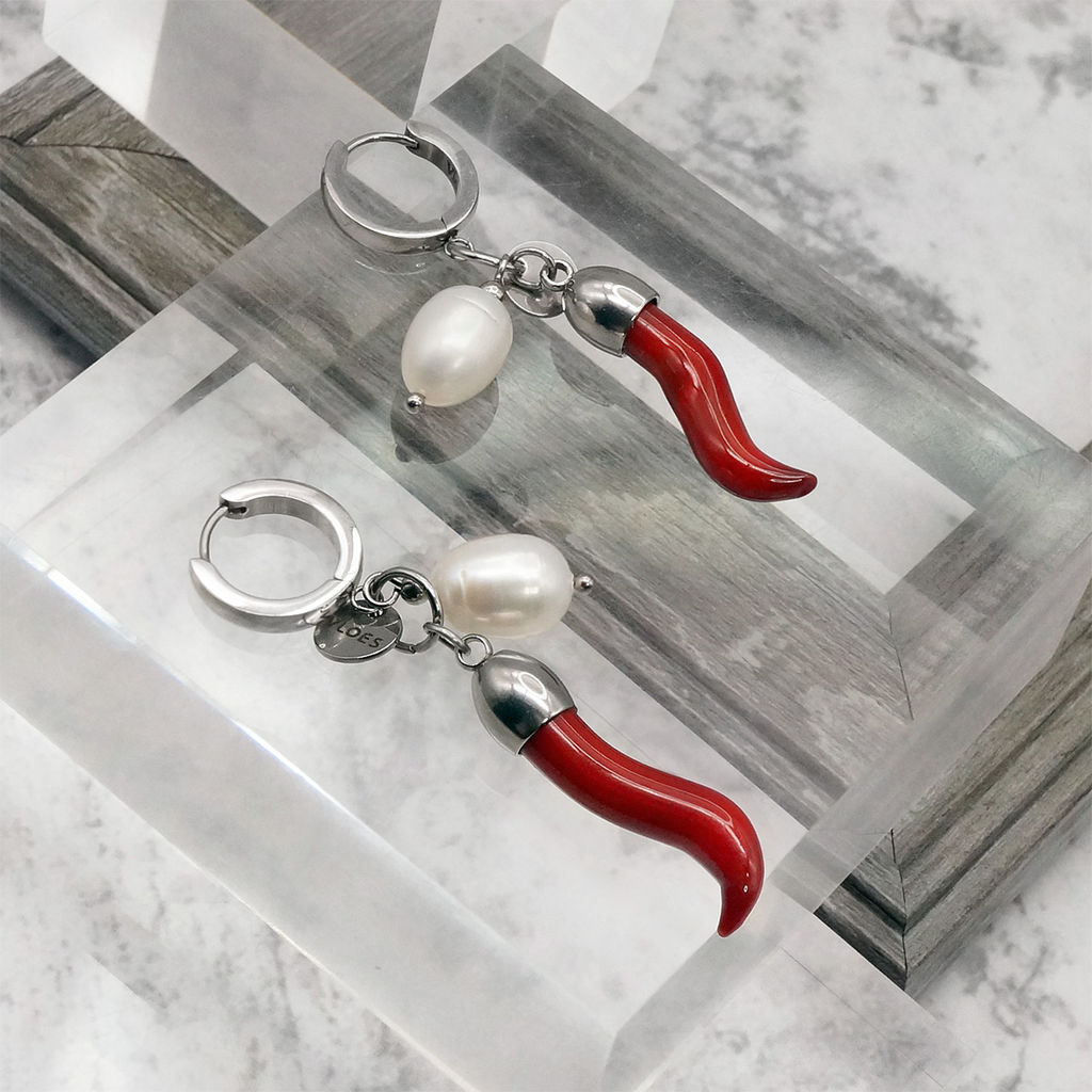 Серьги из муранского стекла PAPRIKA LC3446