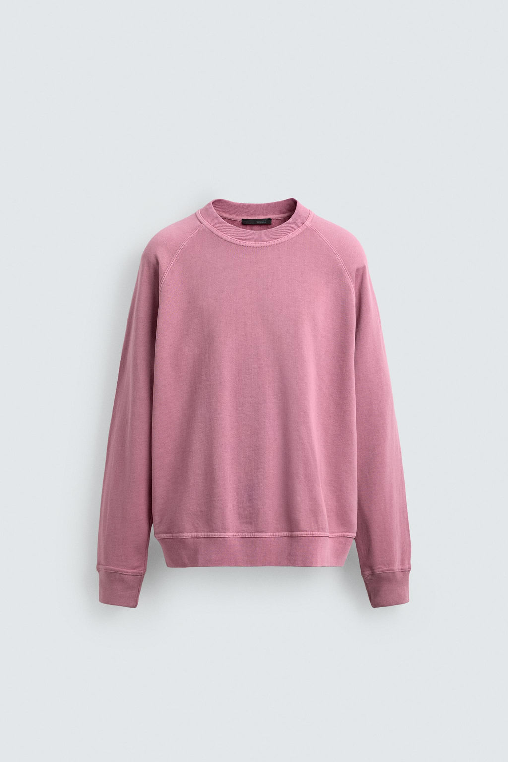 SUDADERA CREWNECK LAVADA / oro rosa - Zara фото 7