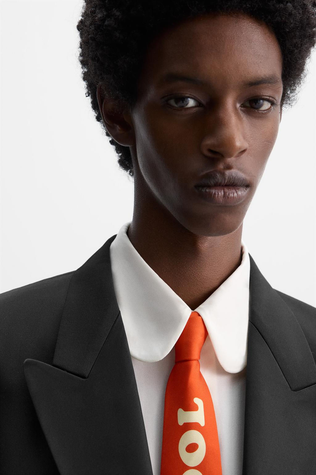 CROPPED TUXEDO BLAZER X HARRY LAMBERT - Zara фото 5