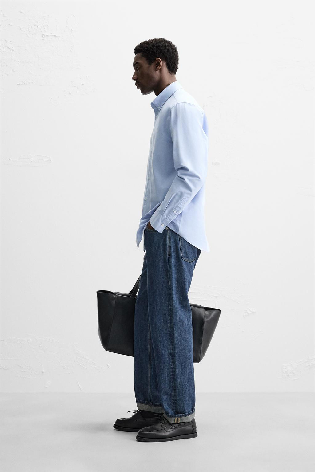 TEXTURED OXFORD SHIRT - Zara фото 12