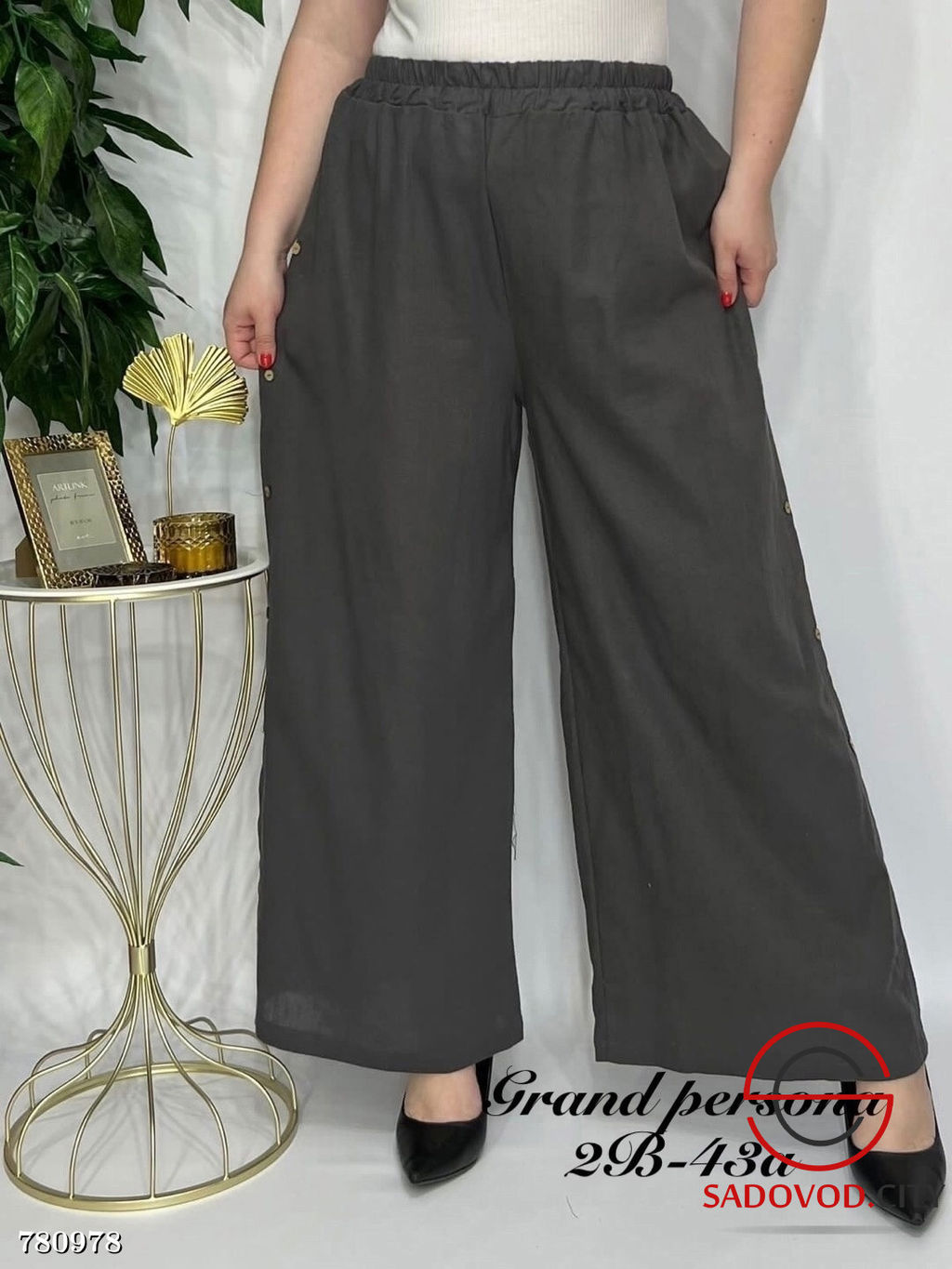 Палаццо широкие брюки женские - Bruno фото 6