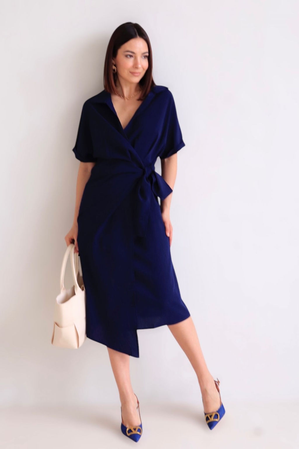 Martichelli Платье в глубоком синем  фото 7