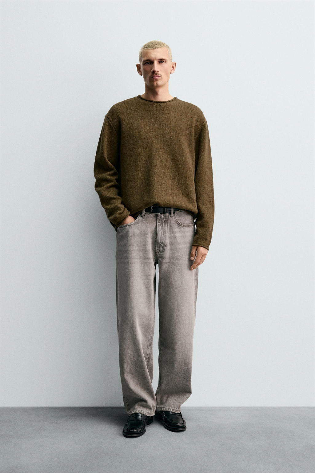 LIMITED EDITION DENIM TROUSERS WITH SEAM DETAIL