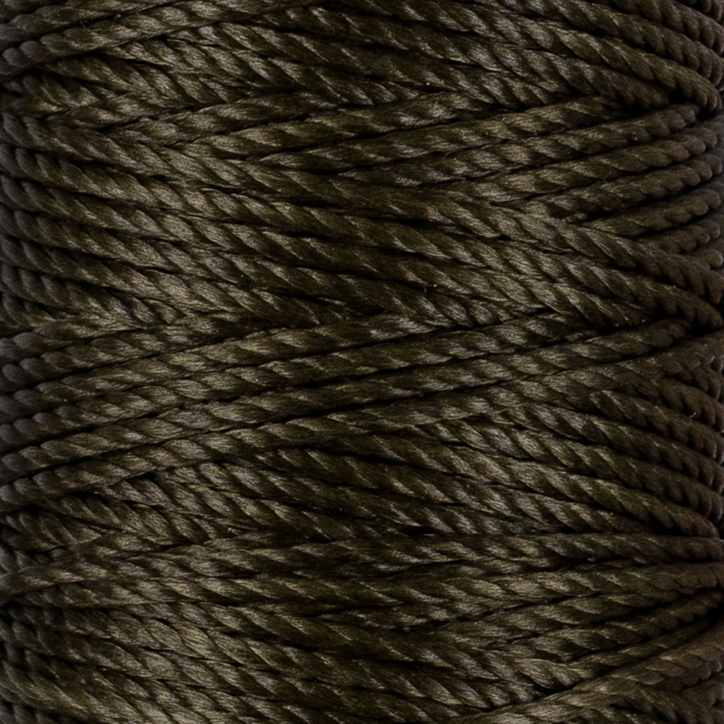 Промысел Нитки вощёные (полиэстер) LC-006 для кожи 40 м № 012 т. зеленый