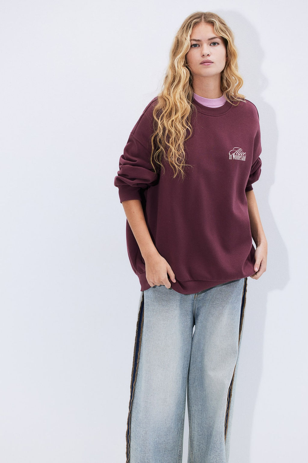 Sudadera oversize con estampado