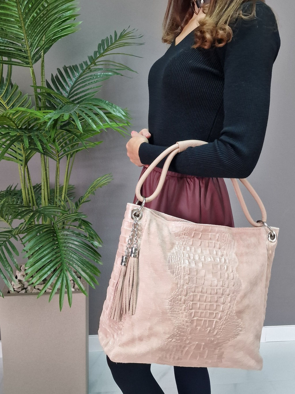 Сумка женская из телячьей кожи