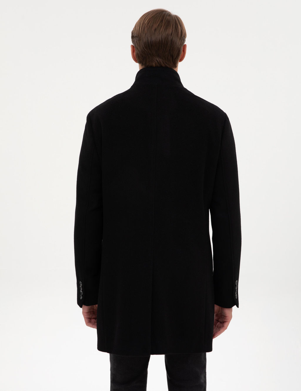Siyah Slim Fit Palto - Pierre cardin фото 5