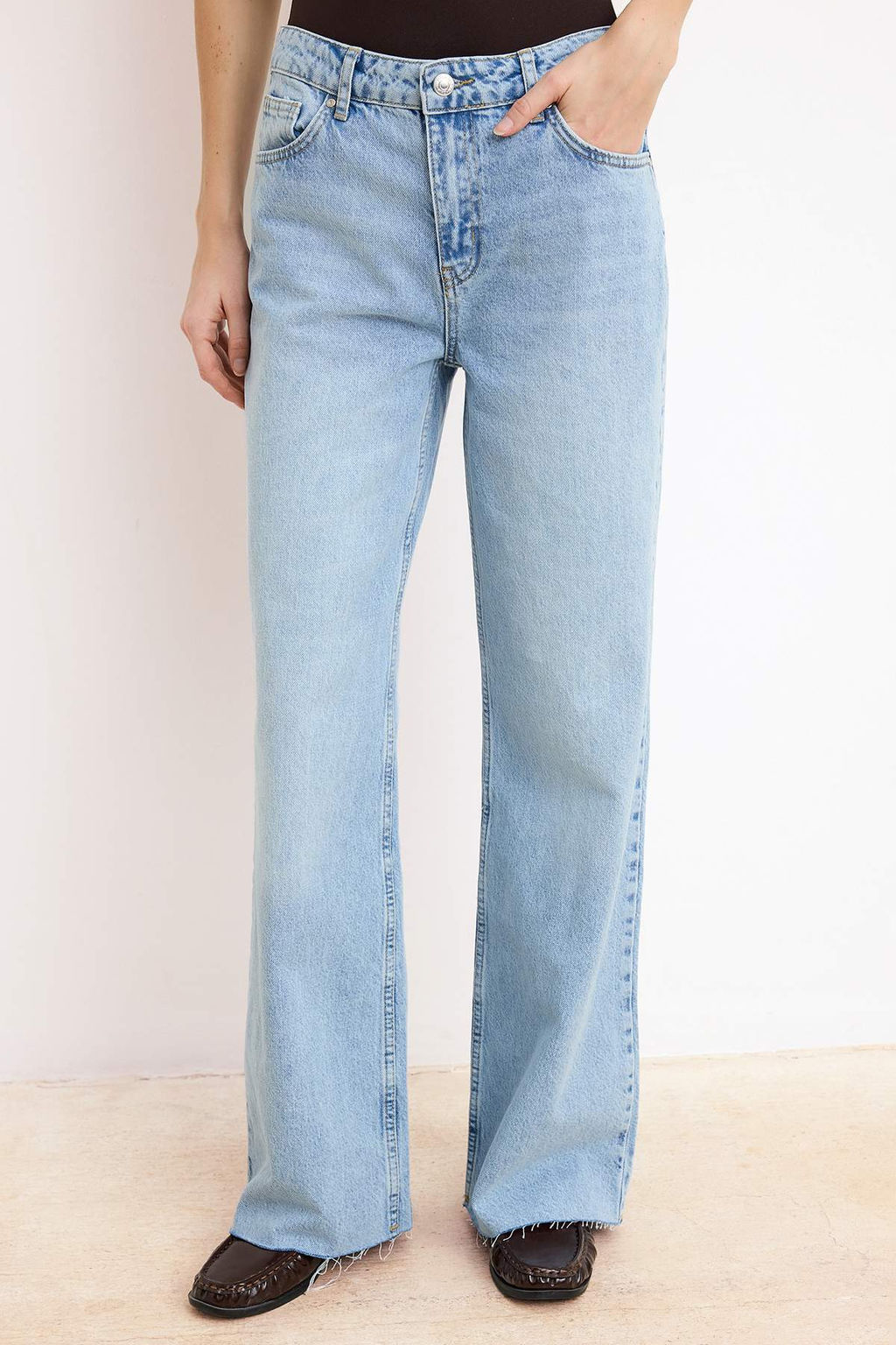 Mavi Yuksek Bel 100% Pamuk Wide Leg Genis Paca Jeans TWOSS26JE00124 - Trendyolmilla фото 5