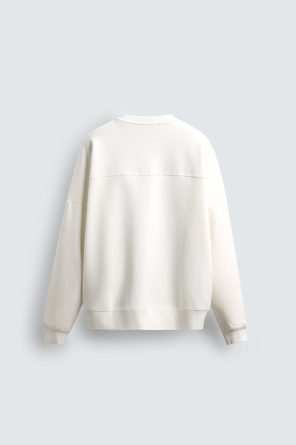 SUDADERA INTERLOCK ETIQUETA / Negro - Zara фото 8
