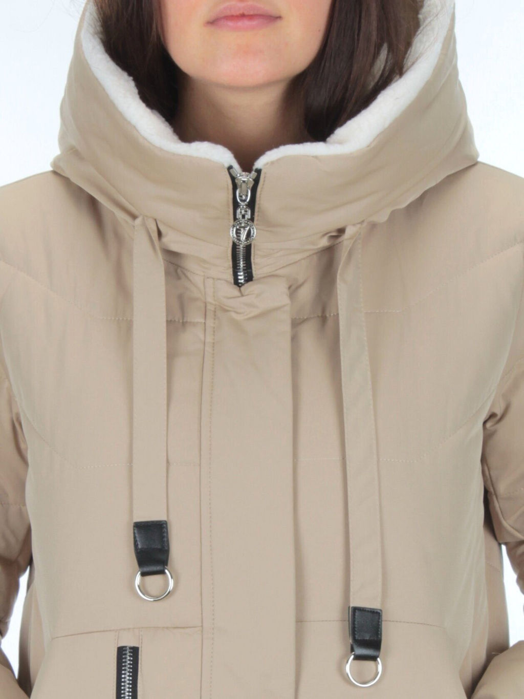 2270 BEIGE Пальто зимнее женское (200 гр. тинсулейт) - Fashion фото 11
