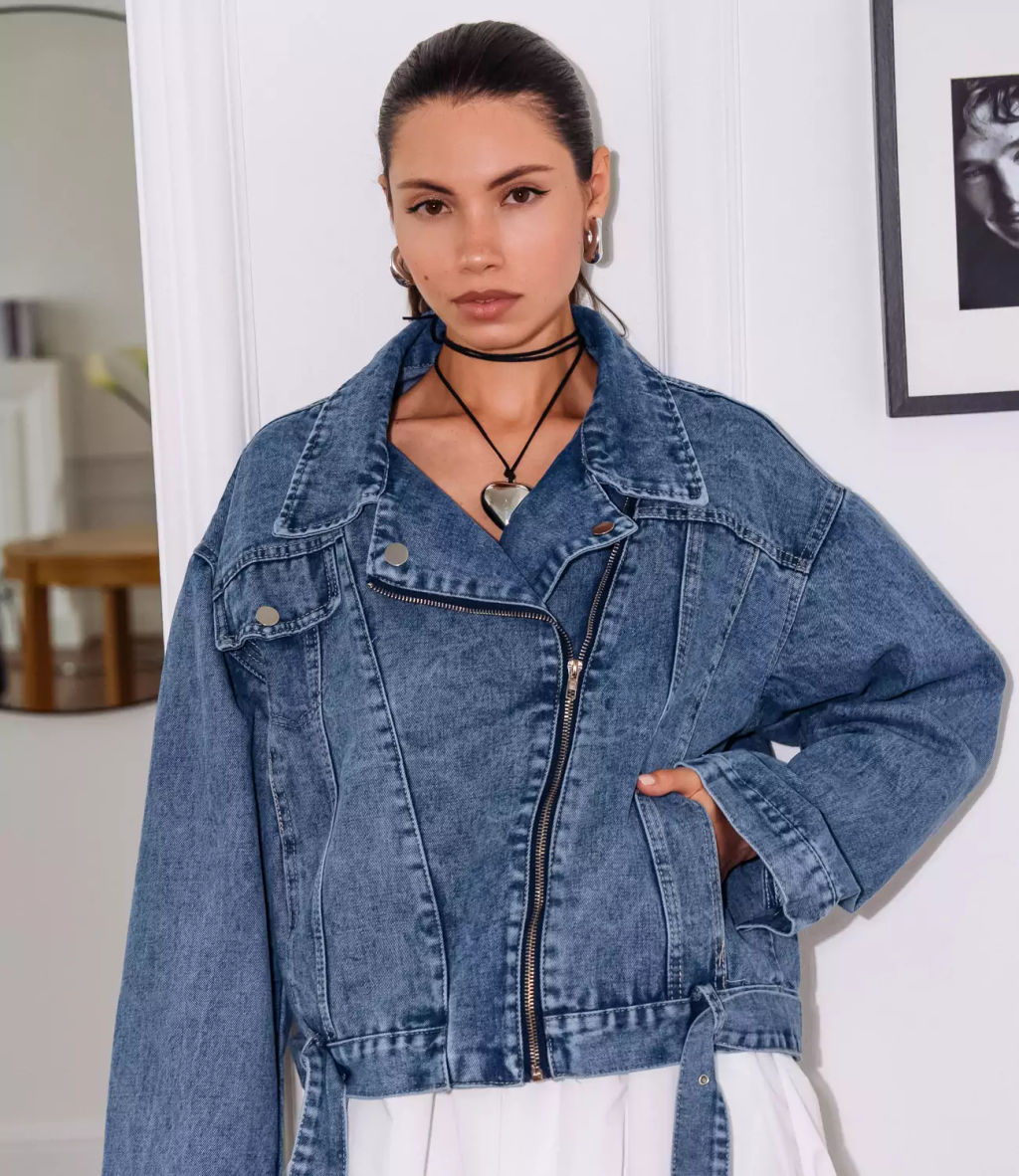 Джинсовая куртка #БШ2621, синий