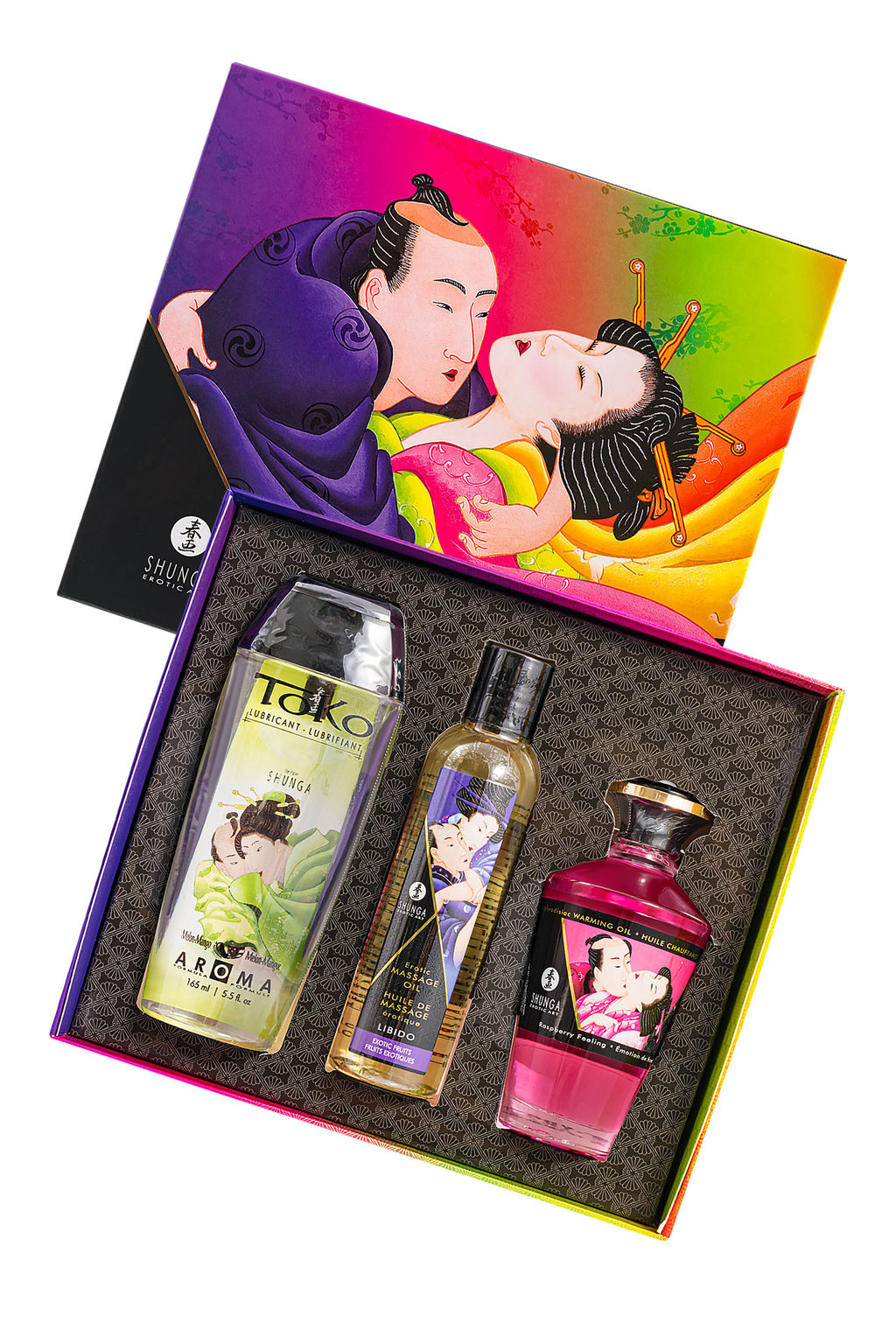 Подарочный набор Shunga Фруктовые поцелуи Fruity kisses, 3 средства