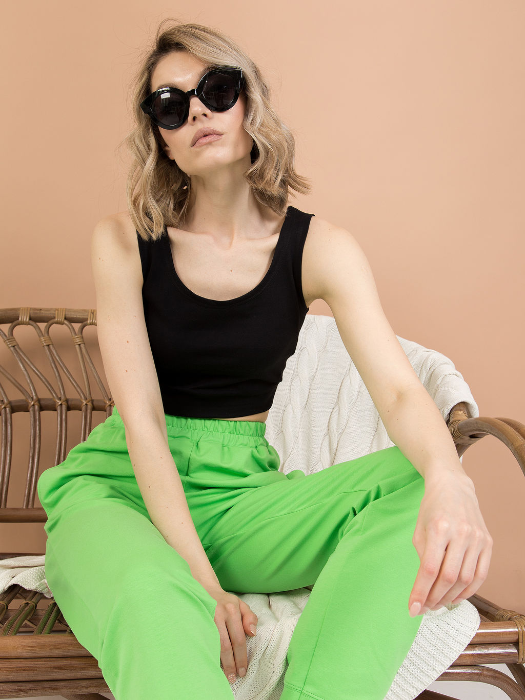 Кроп-топ из футера