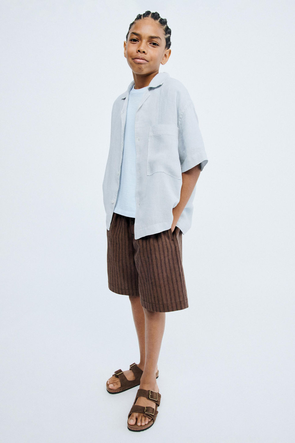 STORIESZ - CAMISA 100% LINO / Azul vigor?