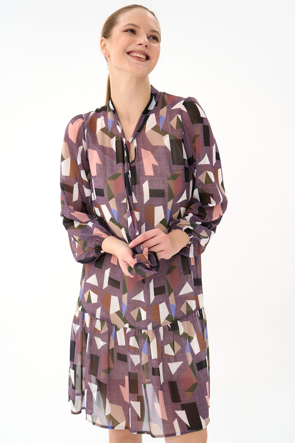 Платье Нежный акцент 2 (лиловый)