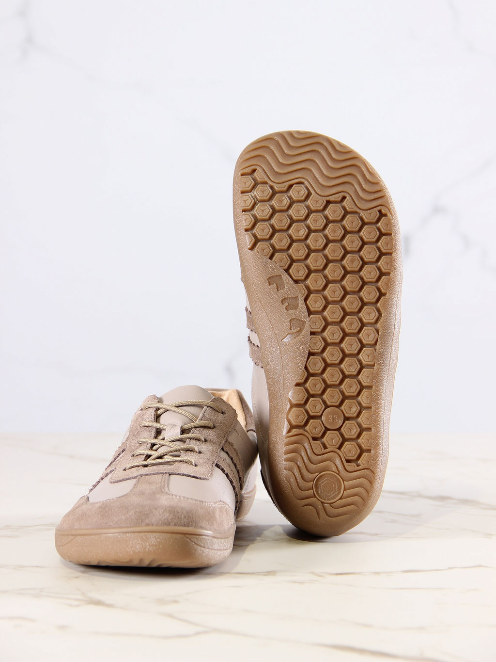 Босоногие кеды 184.natabr.Визон+капучино замша