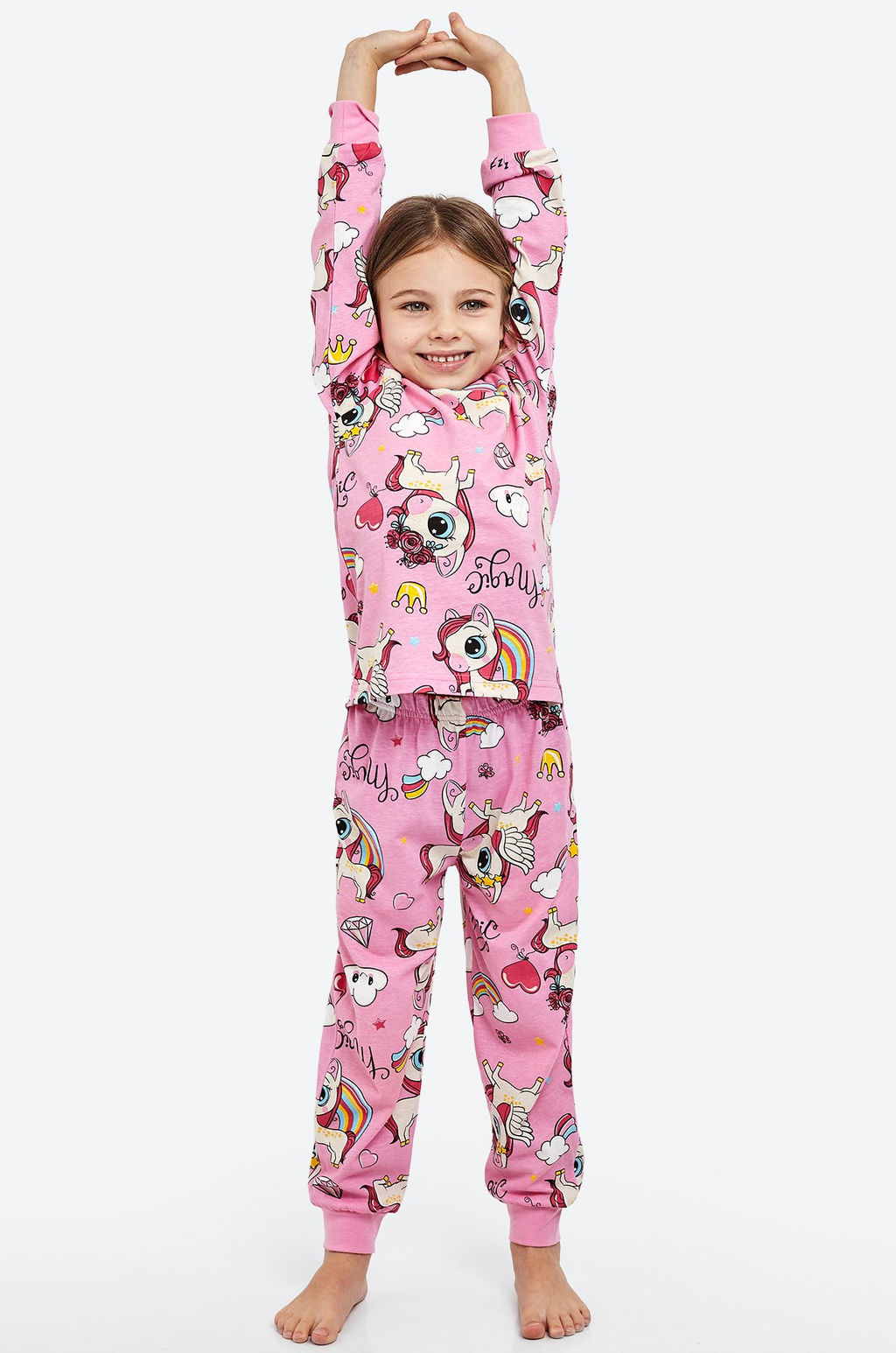 Хлопковая пижама для девочки Happyfox