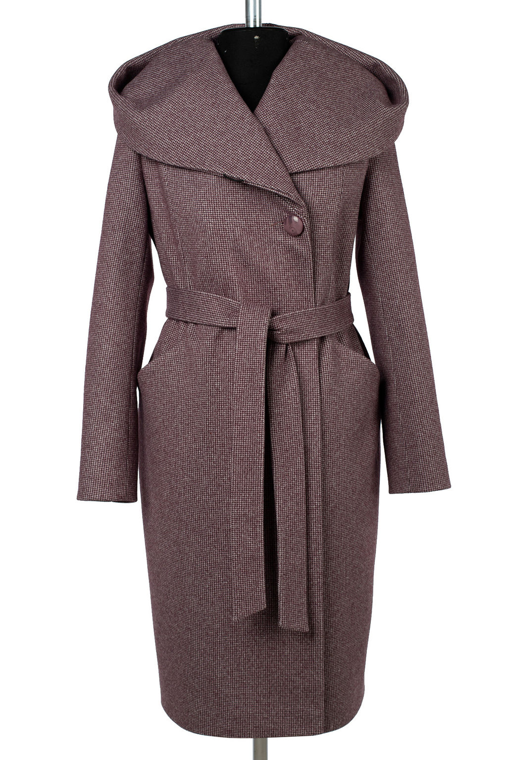 Пальто женское демисезонное (пояс) - El podio фото 10