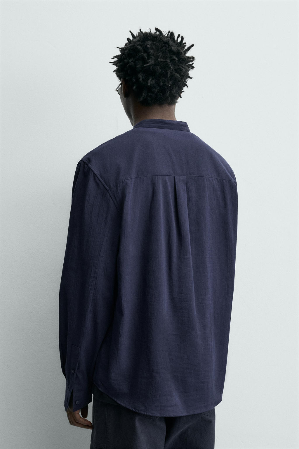 CAMISA EFECTO ARRUGADO / Azul - Zara фото 3