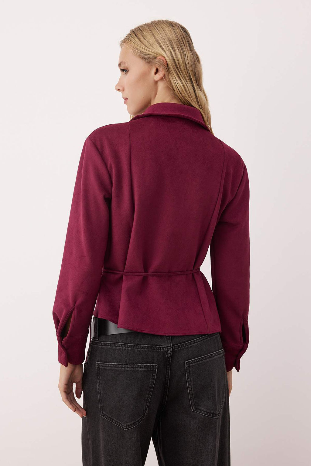 Murdum Baglama Detayl? Suet Gomlek TWOAW26GO00041 - Trendyolmilla фото 4