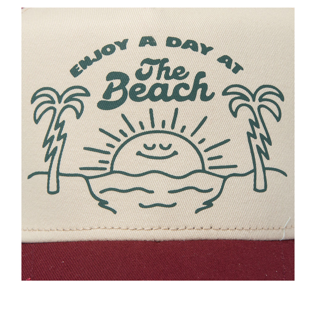 Бейсболка COASTAL арт. HFT Beach Day (бордовый / белый) фото 4