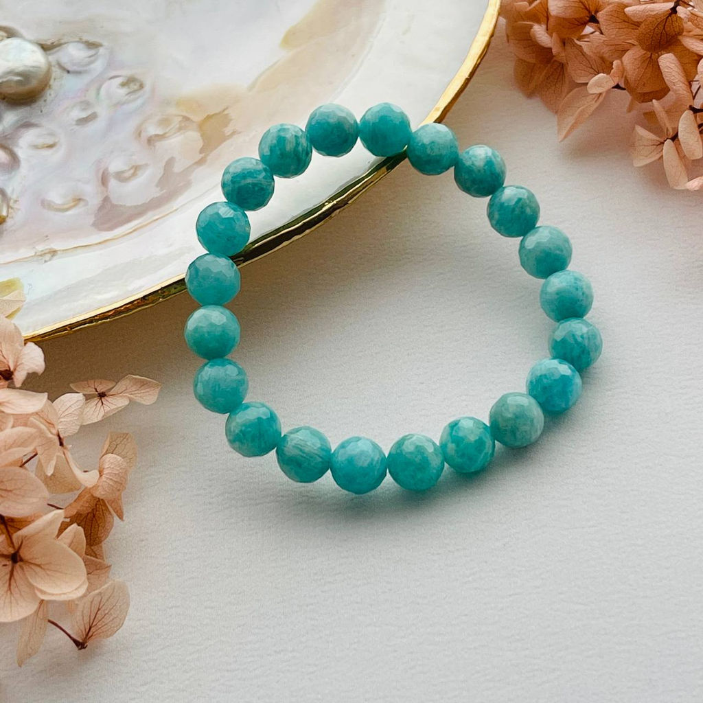 Браслет из Амазонита огранка 16 см