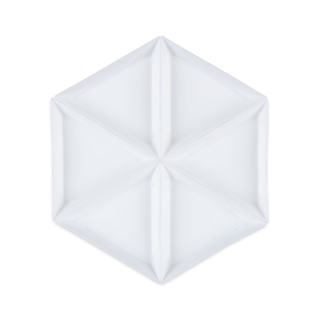 Zlatka Лоток для бисера TRB полипропилен 7.4 х 7.4 см 5 x 6 шт в пакете с еврослотом № 01 белый  фото 4