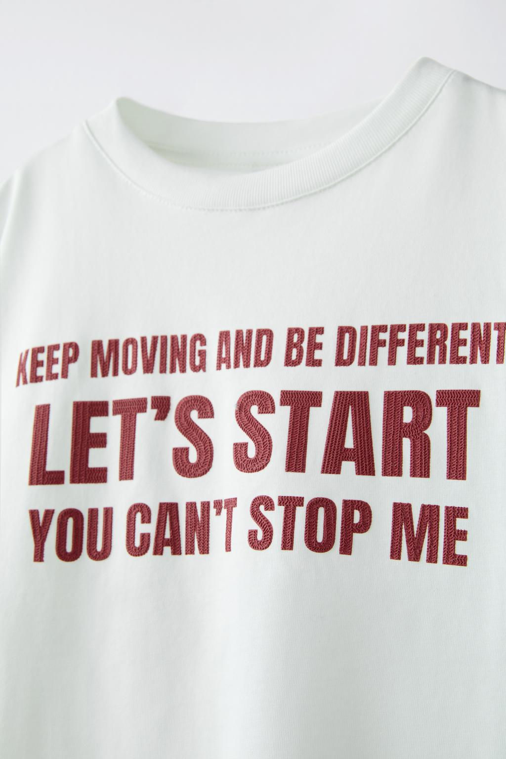 RAISED SLOGAN T-SHIRT - Zara фото 6