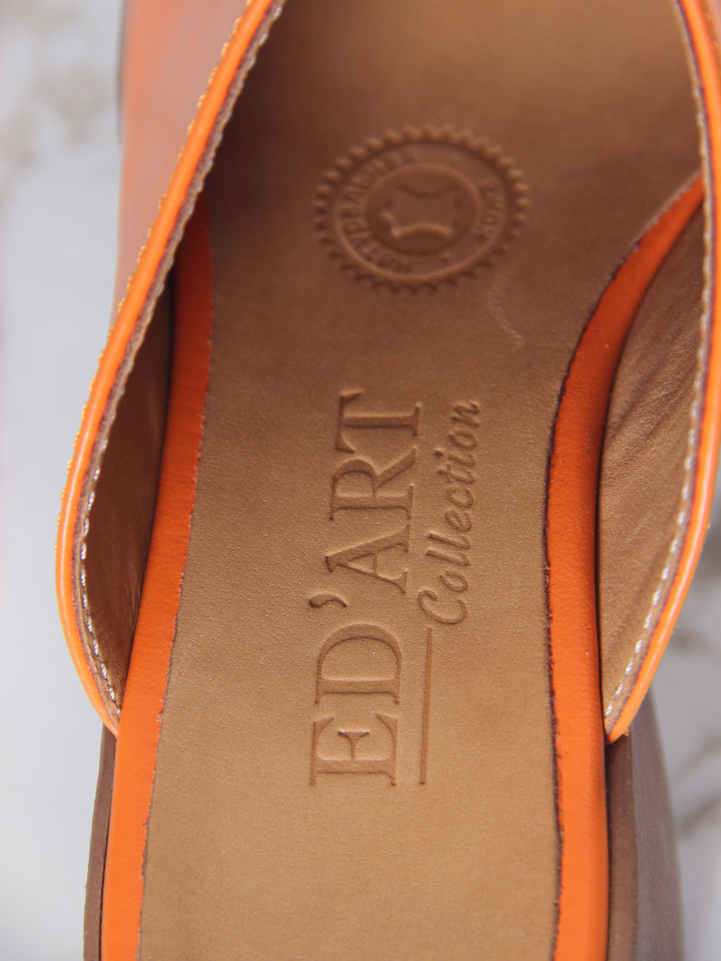 Сабо 5132.23663br.Оранжевый+коричневый