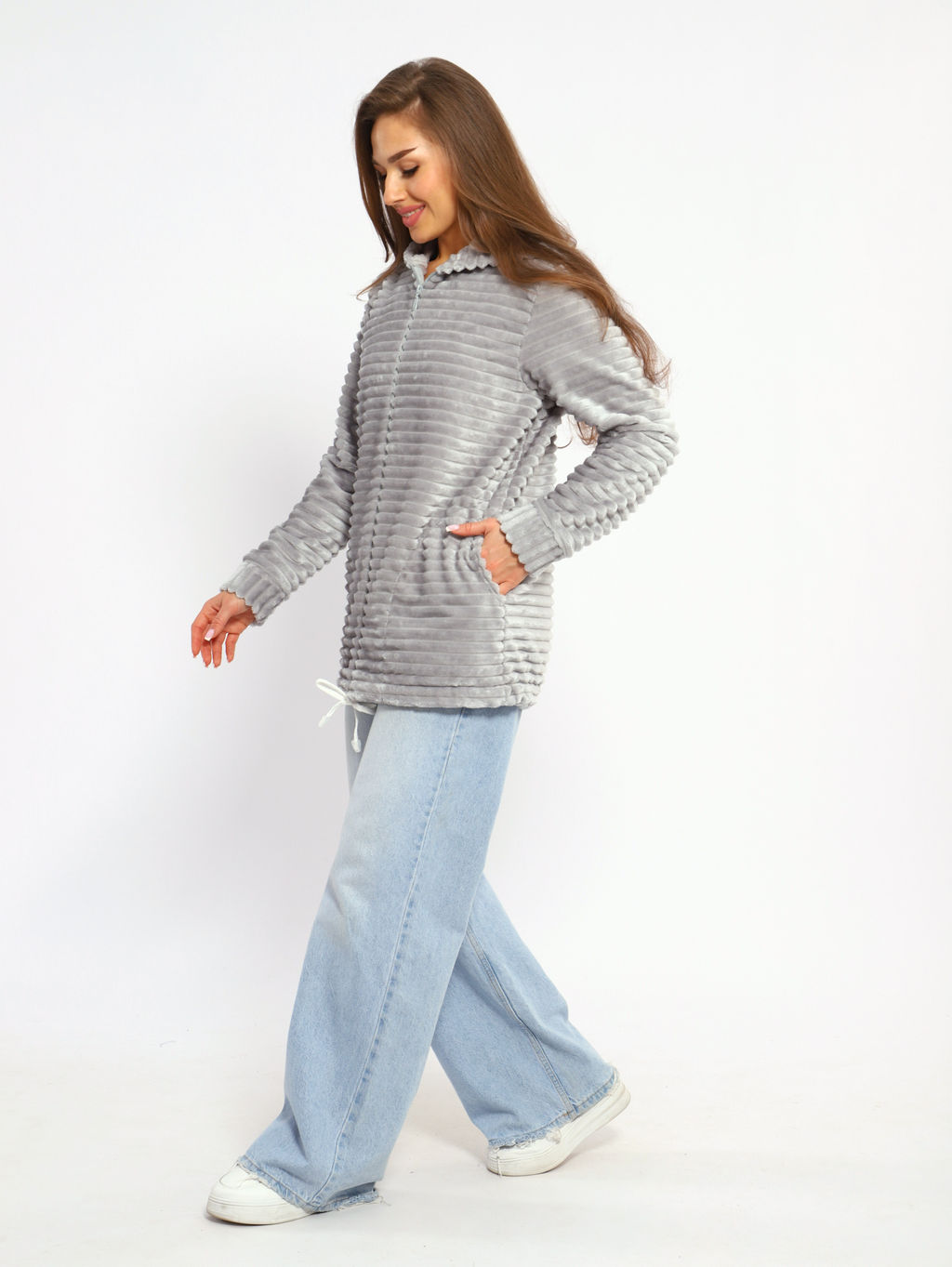 Толстовка женская 6-204 из велсофта - Новое кимоно фото 36