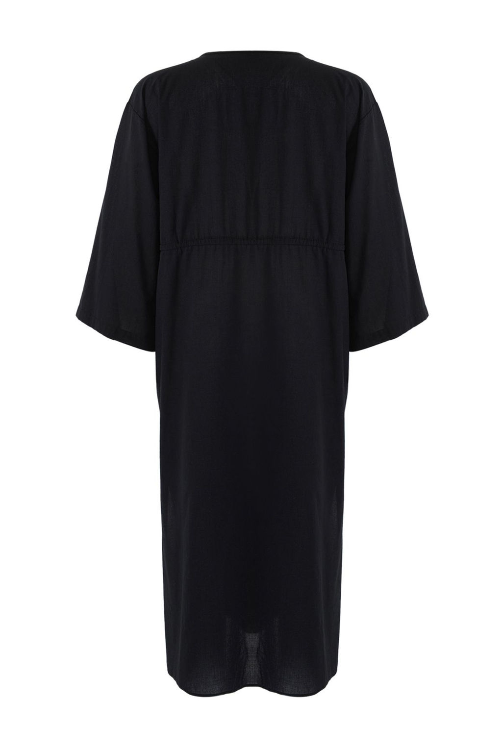 TRENDYOLMILLA Zebra Desenli Maxi Dokuma Buzgu Detayl? %100 Pamuklu Plaj Elbisesi TBESS25EL00017