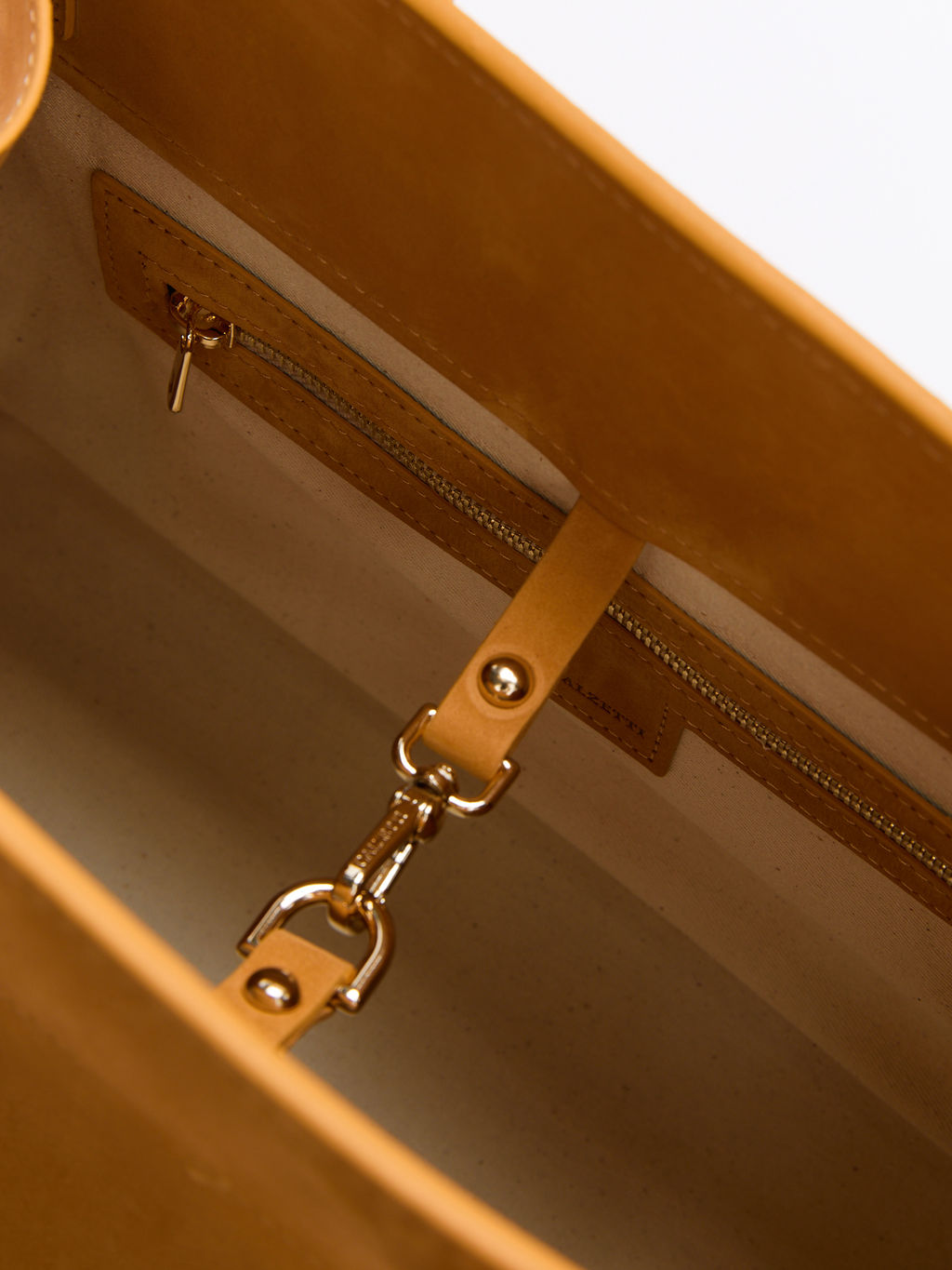 Женский тоут CALZETTI ASHLEY Артикул 4488800, горчичный  фото 3