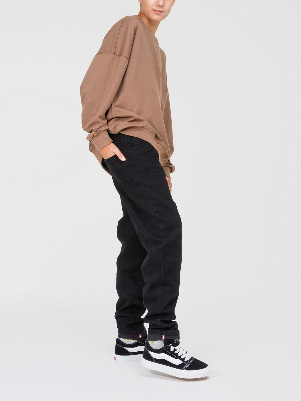 Джинсы-бананы утеплённые для мальчиков - Синий мир фото 7