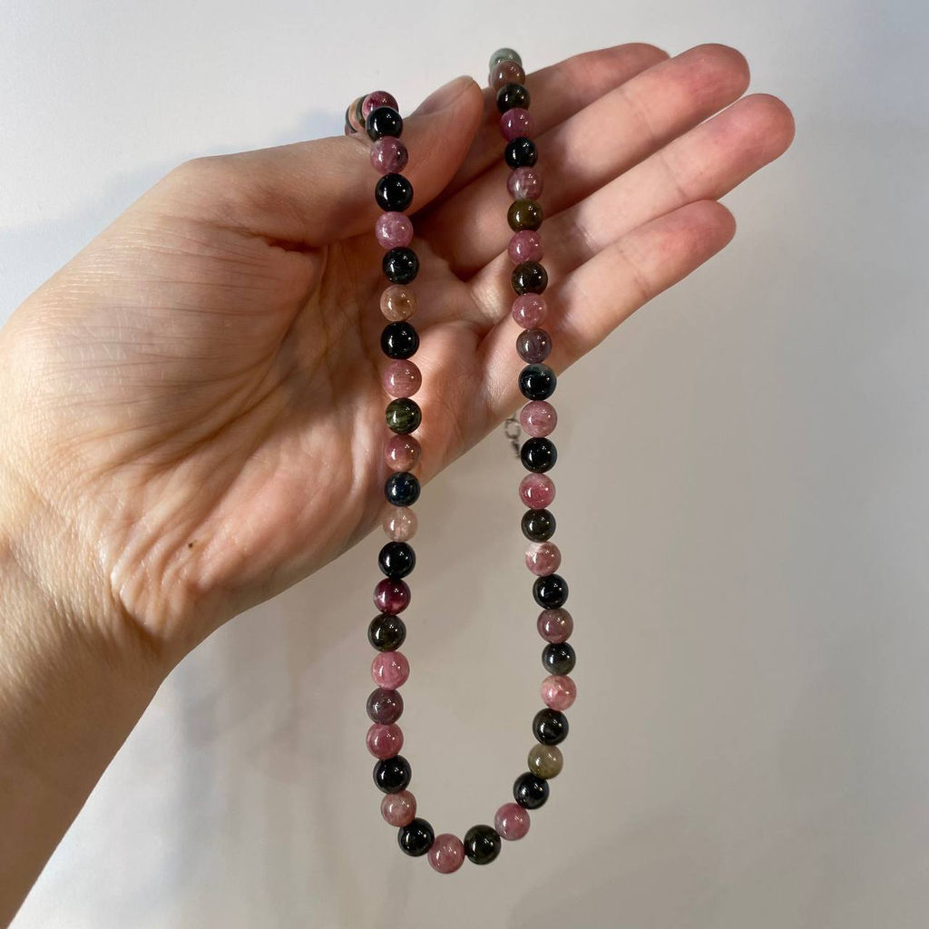 Бусы из Турмалина микс 46 см +