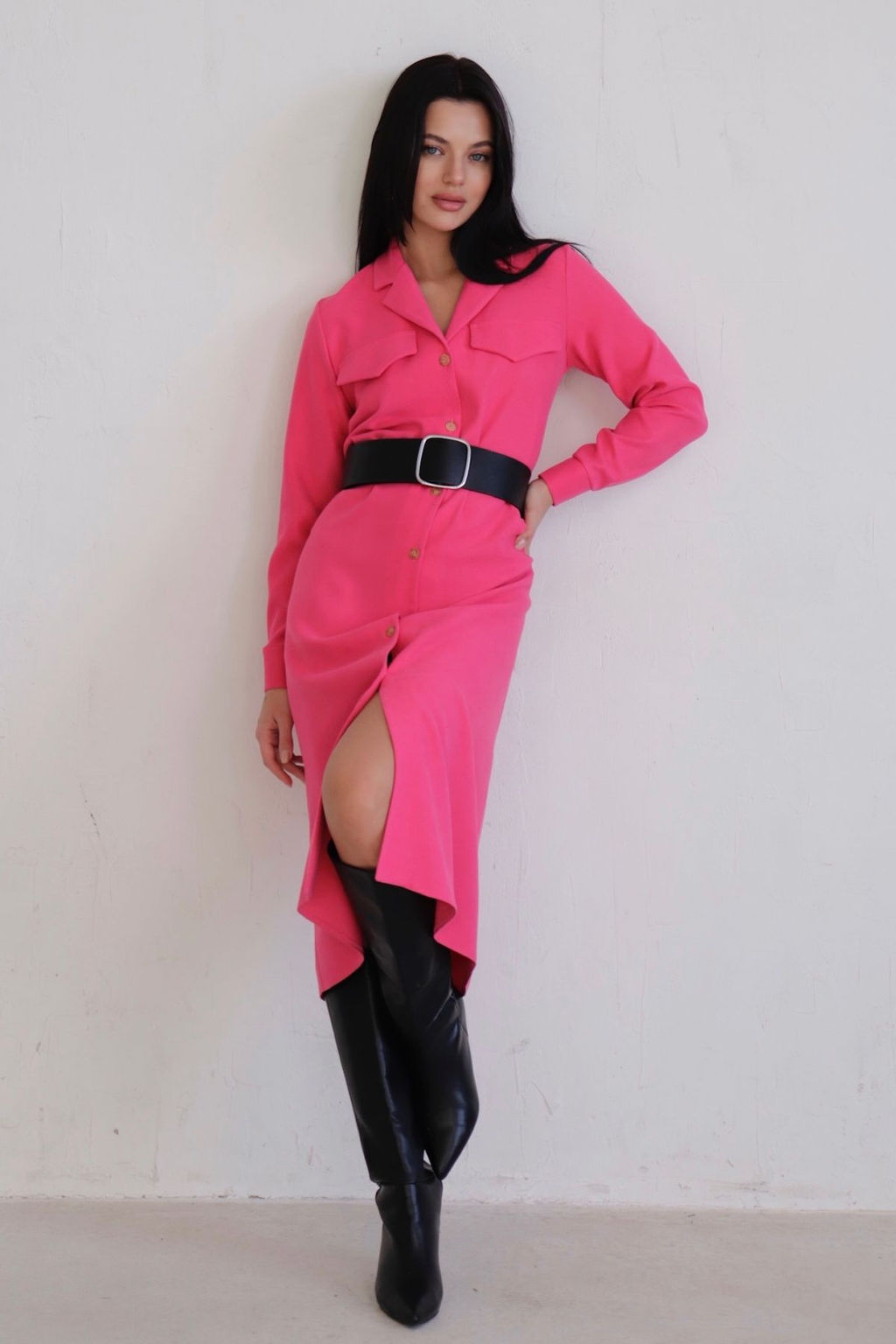 Платье-рубашка с английским воротником - Martichelli фото 346