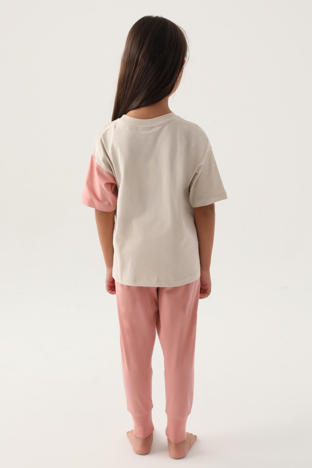 K_z _ocuk Bej Pijama Tak_m_ Sepette S_rpriz _ndirim - U.s. polo assn фото 4