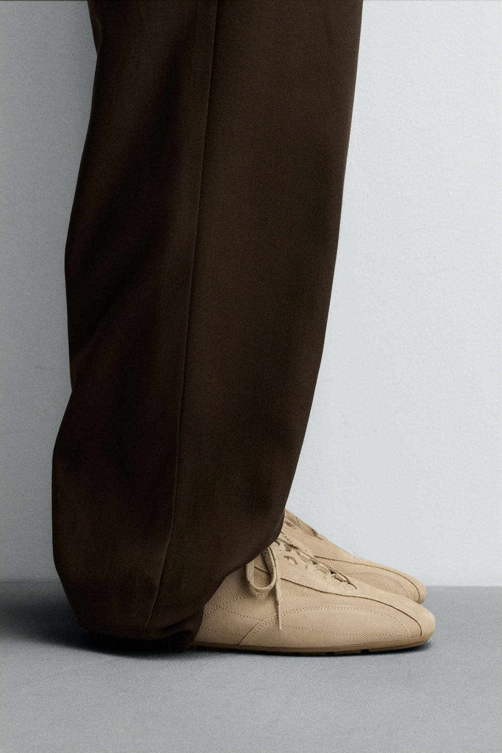ULTRA-THIN SOLE LEATHER TRAINERS - Zara фото 2