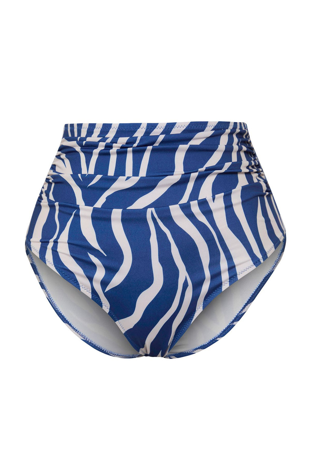 Zebra Desenli Toparlay?c? Yuksek Bel Hipster Core Bikini Alt? TBESS20BA0018