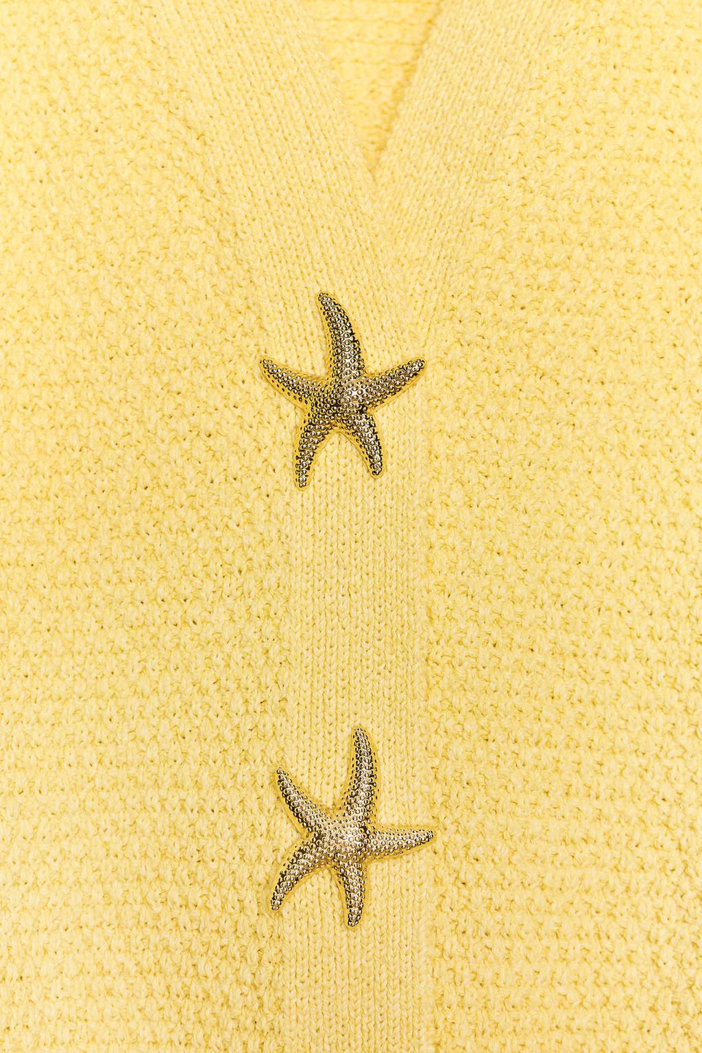 STAR BUTTON CARDIGAN - Zara фото 8