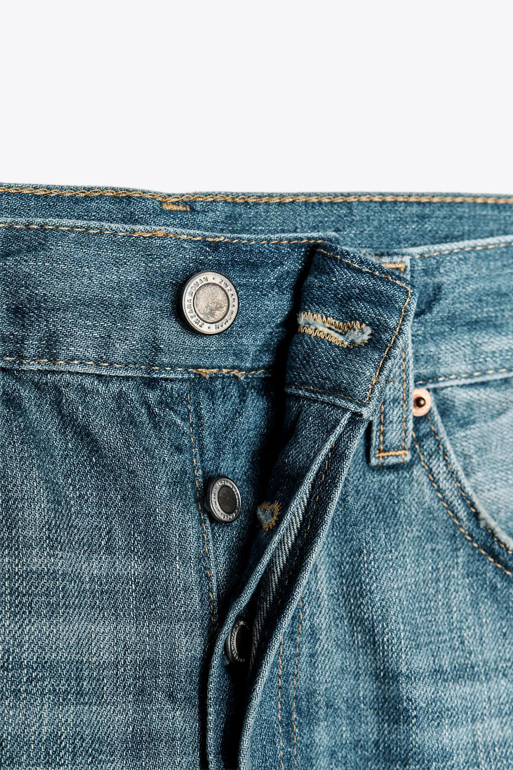 JEANS ZW COLLECTION RELAXED MID-WAIST - Zara фото 9