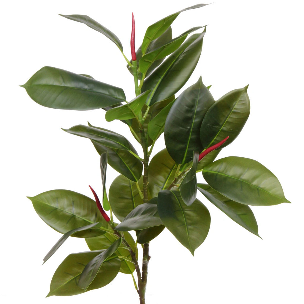 Искусственное растение "Ветка Фикуса" 100см зеленая